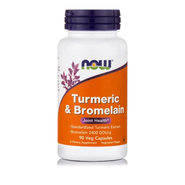 NOW - Turmeric & Bromelain - 90caps